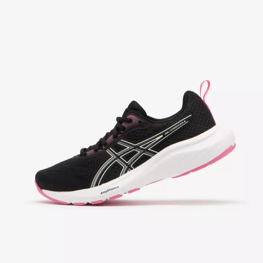 ZAPATILLAS RUNNING MUJER ASICS - GEL WINDHAWK NEGRO/CORAL
