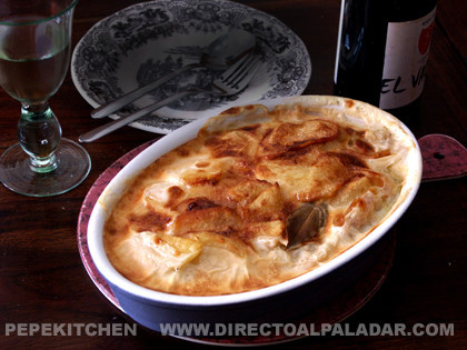Bacalao con nata. Receta