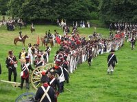 Reconstrucción de la Batalla de Waterloo