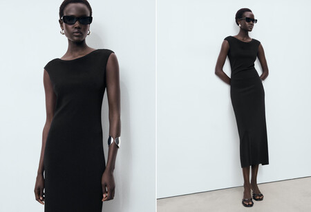 Vestido negro de Mango en rebajas
