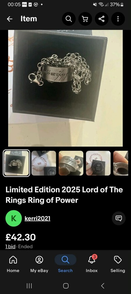 Anillo Unico Anillos De Poder