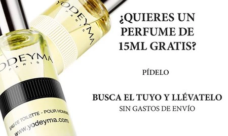 Yodeyma regala muestras de perfumes de 15 ml