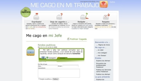 Mecagoenmitrabajo.com, quéjate de tu jefe, de tus compañeros o de tus tareas