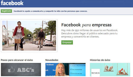 Facebook rediseña su página de orientación a las empresas y la adapta a la pyme