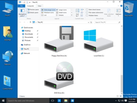 Cambios en la interfaz y los iconos en la build 10125 filtrada de Windows 10