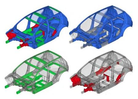 Partes sustituidas por aluminio