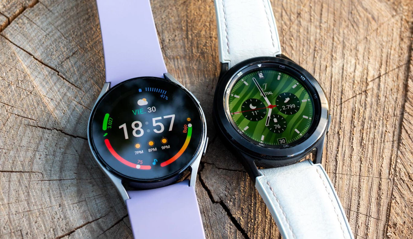 1366 2000 Samsung Galaxy Watch5 y Samsung Galaxy Watch4