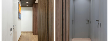 Esta es la mejor forma de dar amplitud y color a un pasillo estrecho sin necesidad de cuadros ni espejos