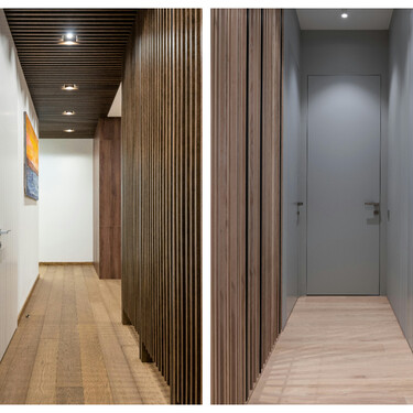 Esta es la mejor forma de dar calidez a un pasillo estrecho sin necesidad de cuadros ni espejos 