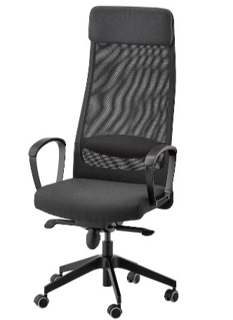 MARKUS Silla de trabajo, Vissle gris oscuro.