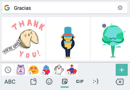 Messenger Lite には GIF 検索エンジンがありません。 Gboard キーボードなどのサードパーティ アプリが必要です。
