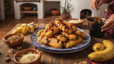 Platanos Capeados Con Miel