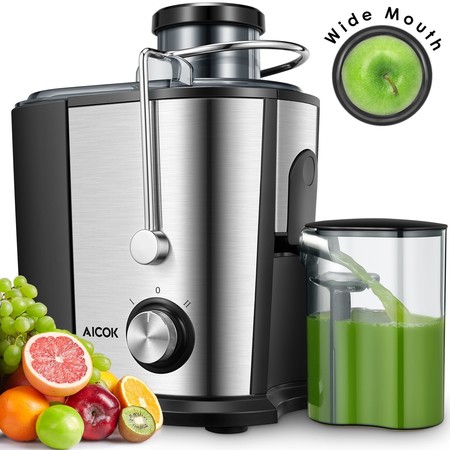 Cupón de descuento de 22 euros en la licuadora para frutas y verduras Aicok: aplicándolo cuesta 26,99 euros en Amazon