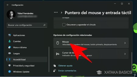 Opciones Relacionadas Mouse