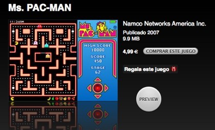 Nuevo juego para el iPod: Ms. PAC-MAN