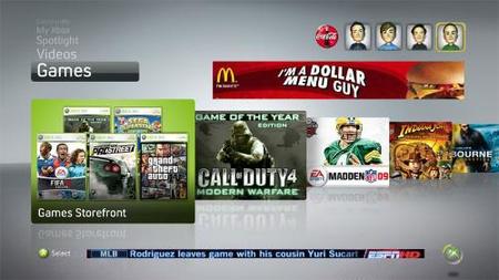 La publicidad masiva llega a Xbox Live