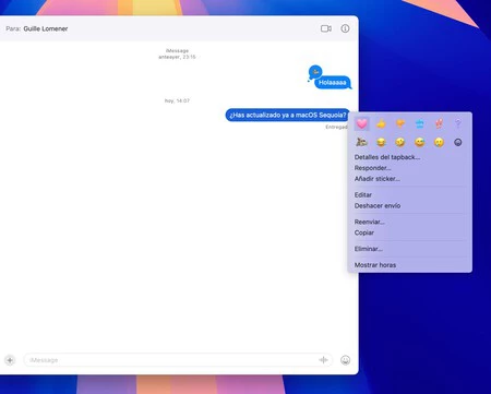 新しい macOS Sequoia メッセージ