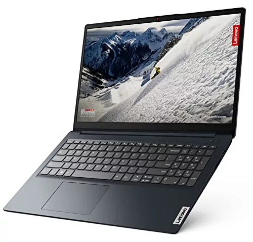Lenovo IdeaPad 1 Gen 7 - Ordenador Portátil 15.6" FullHD (AMD Ryzen 5 5500U, 8GB RAM, 512GB SSD, AMD Radeon Graphics, Windows 11 Home) Azul - Teclado QWERTY Español