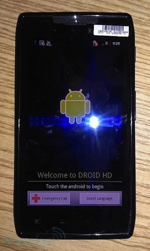 Motorola Droid HD, se filtra el nuevo monstruo con doble núcleo de Motorola