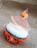 Manualidades de Halloween: gorritos de bruja para cupcakes