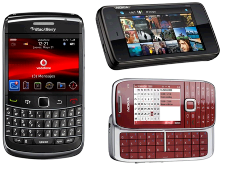 Nokia N900, Blackberry Bold2 y Nokia E75 también por puntos Vodafone