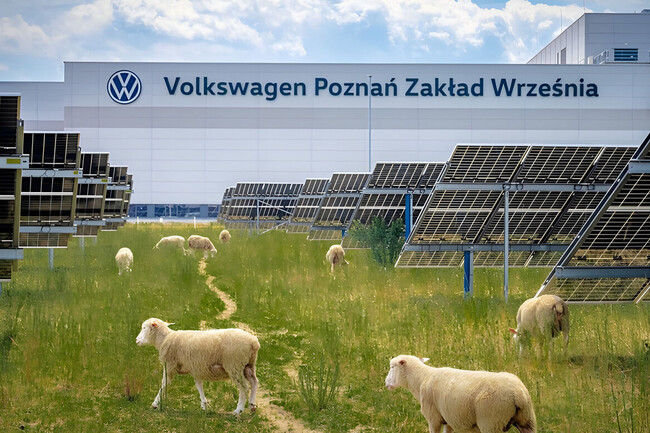 Volkswagen Puso A Pastar Ovejas Bajo 31 000 Placas Solares Resulta Que Empezaron A Cambiar La Forma De Producir Energia