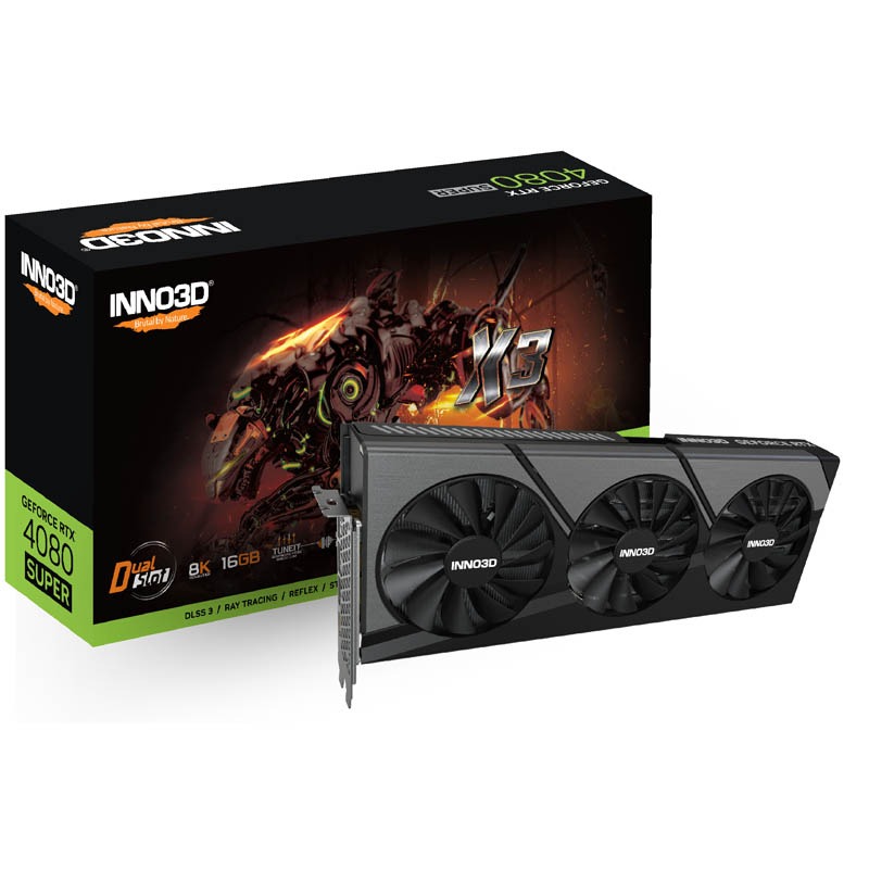 Tarjeta Gráfica INNO3D GeForce RTX 4080 SUPER X3 16GB GDDR6X DLSS3
