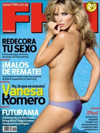Las chicas de la tele toman las revistas: Vanessa Romero en FHM