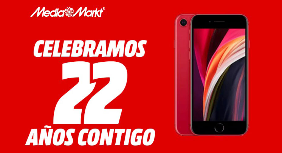 Móviles en oferta por el 22º aniversario de Mediamarkt: iPhone XR a un precio muy atractivo y móviles básicos desde 29 euros
