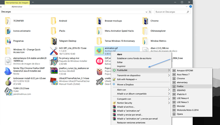 Compartir Con Pushbullet