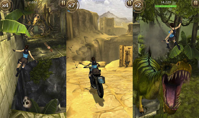 El Temple Run de Lara Croft es uno de los más espectaculares que he jugado