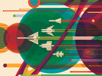 Descarga los pósters de la NASA para celebrar el 40 aniversario de las misiones Voyager