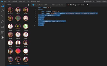 Las 'stories' ya han llegado incluso a Visual Studio Code: una extensión nos permite mostrar nuestro código al resto de usuarios