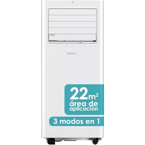 Daitsu - Aire Acondicionado Portátil Alisios APD09FX | 3 en 1: Frío, Deshumidificador y Ventilador