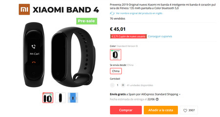 Xiaomi Mi Band cuatro 2