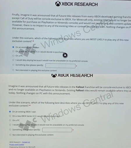 ¿Cambio de rumbo total de Microsoft? Una encuesta sugiere que XBOX está tanteando cambios sobre la exclusividad de juegos y franquicias importantes