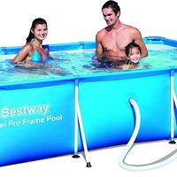 Piscina rectangular con hidrobomba Bestway 300x200x66 cm por 100 euros y envío gratis.