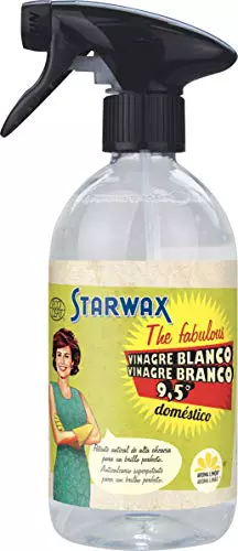 Starwax The Fabulous Vinagre Blanco de Limpieza 500ml - Desengrasante Multiusos, Antical y Quitamanchas. Abrillanta, desatasca y elimina malos olores