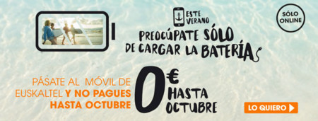 Euskaltel también tiene promoción de verano, con tarifas móviles gratis hasta octubre