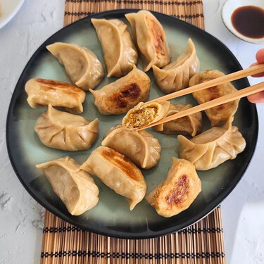 Gyozas de verdura caseras, receta fácil para unos exquisitos dumplings vegetarianos