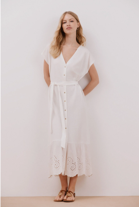 Vestido blanco en rebajas