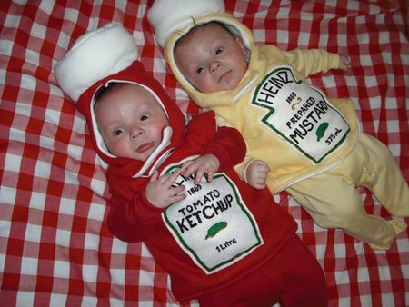 Ketchup y mostaza