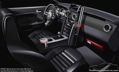 Ford Mustang Interior Sketch