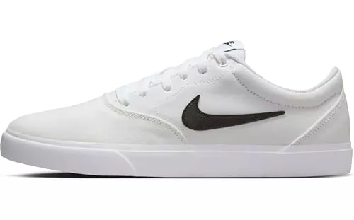 NIKE Charge Cnvs, Sneaker Hombre, White Black White Gum Light BR, 43 EU