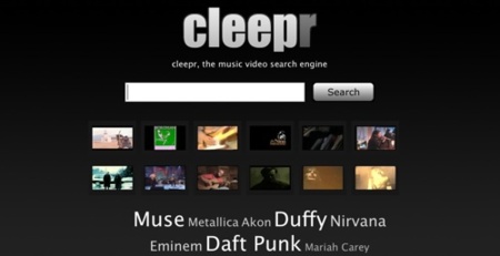 Cleepr, buscador de vídeos musicales