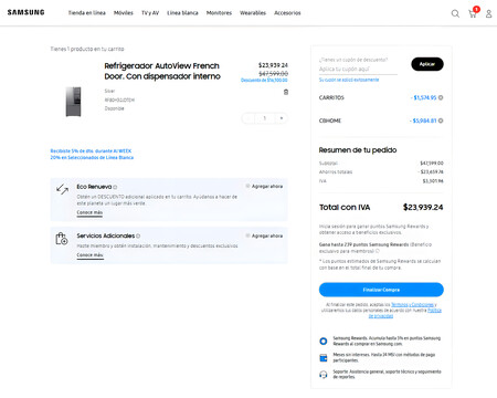 Refrigerador Oferta Samsun Tienda Mexico