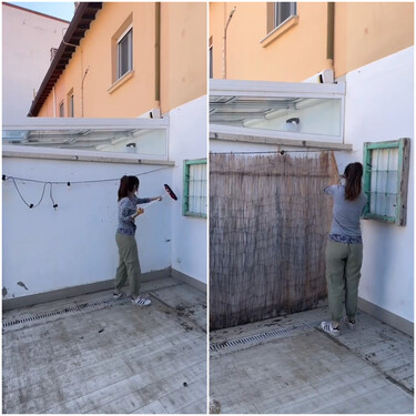 Este patio era feo y destartalado: la propietaria decidió darle un cambio radical sin hacer obras, y este es el resultado