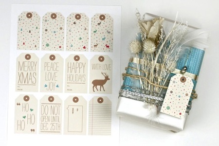 etiquetas imprimibles navidad