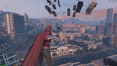 Este divertido mod de GTA V nos permite liarla parda en Los Santos con los poderes de Magneto