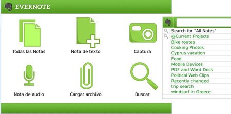 Nueva versión de Evernote para BlackBerry